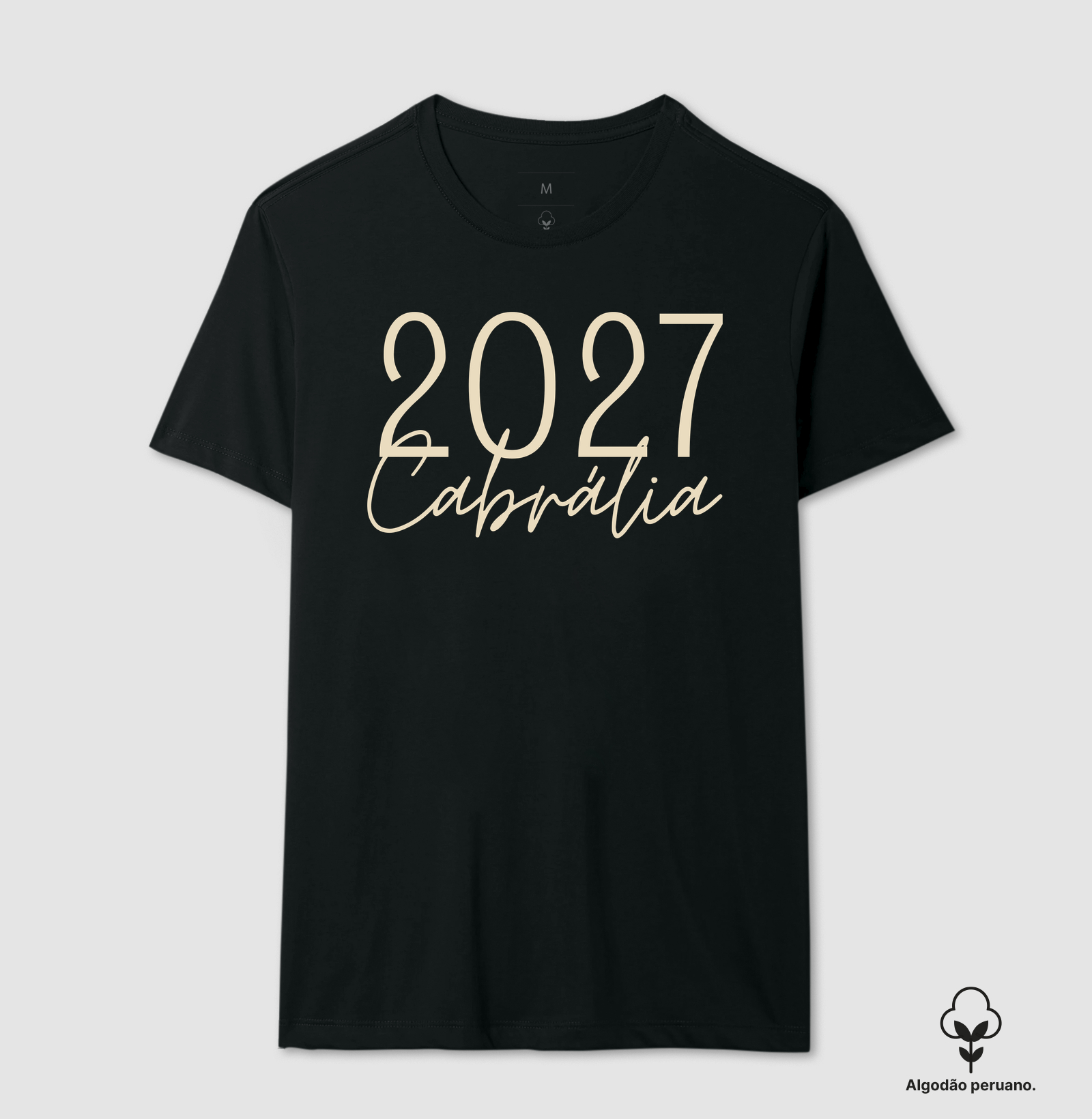 Camiseta Cabrália 2027 – Réveillon na Bahia Algodão Peruano - Imagem 4