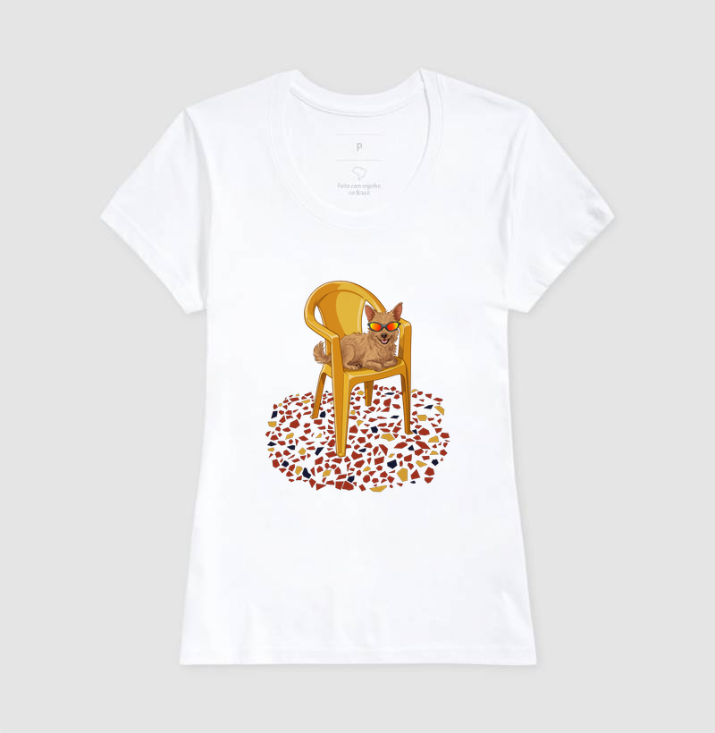 Camiseta Fiapo Kaki Regular Fit - Imagem 5