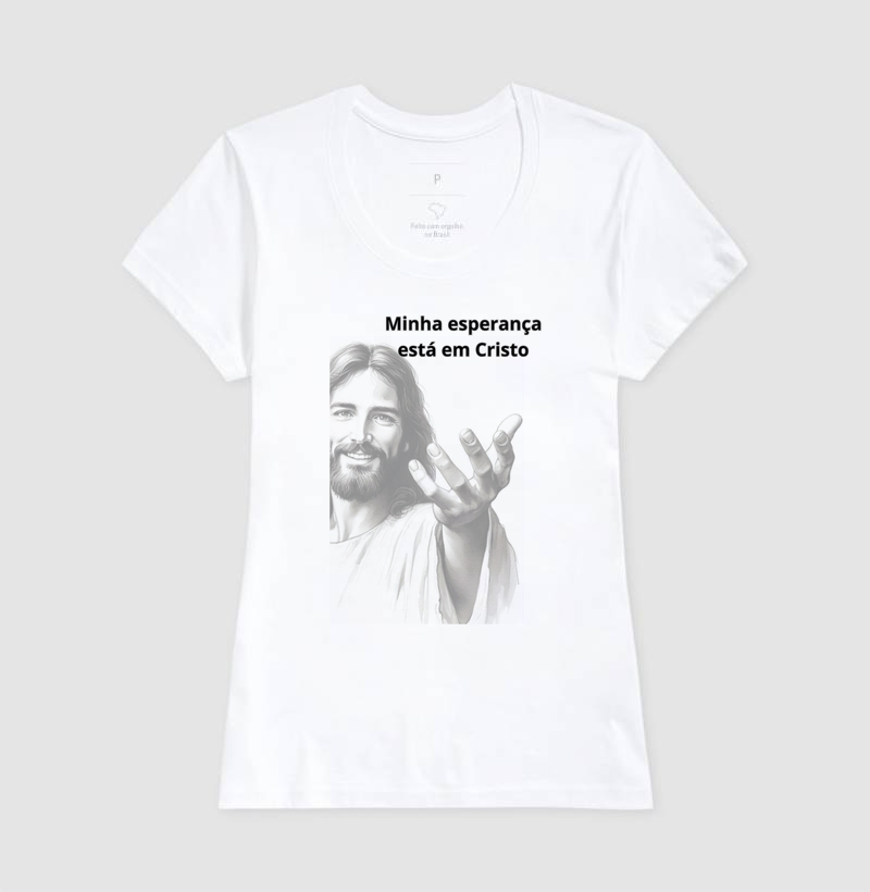 Camiseta Minha esperança está em Cristo - Imagem 3