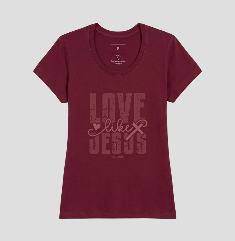 Camiseta feminina Love like Jesus - Imagem 2