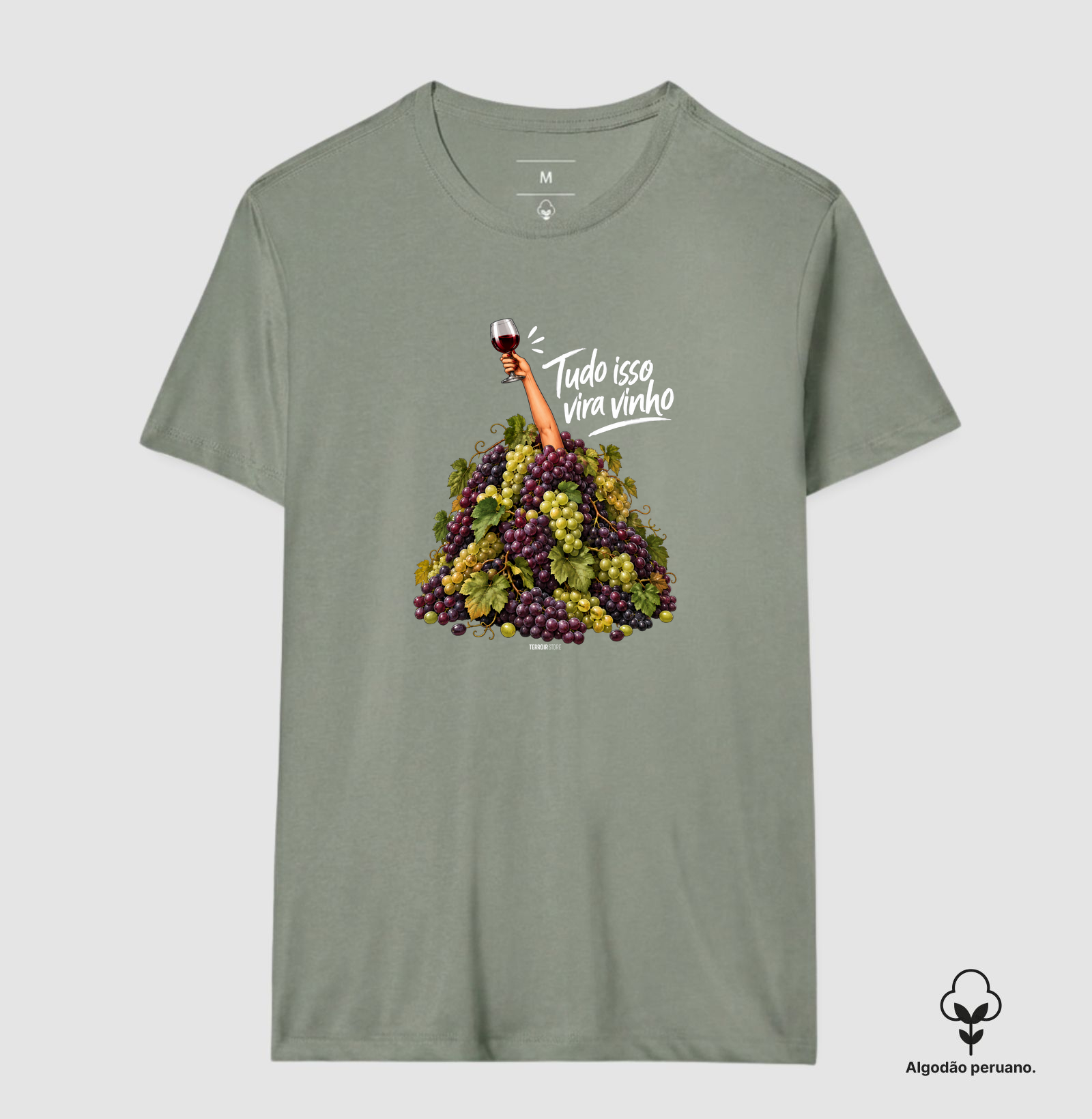 Camiseta “Tudo Isso Vira Vinho” – Humor & Lifestyle - Imagem 9