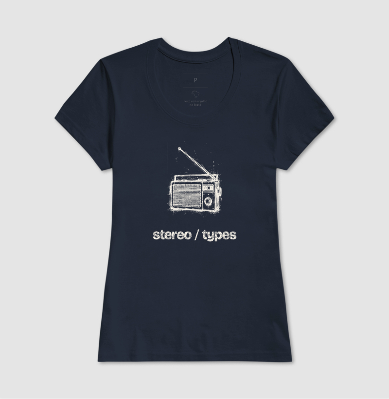 Rádio Portátil · Carvão · Traço Claro · STEREO TYPES - Imagem 5