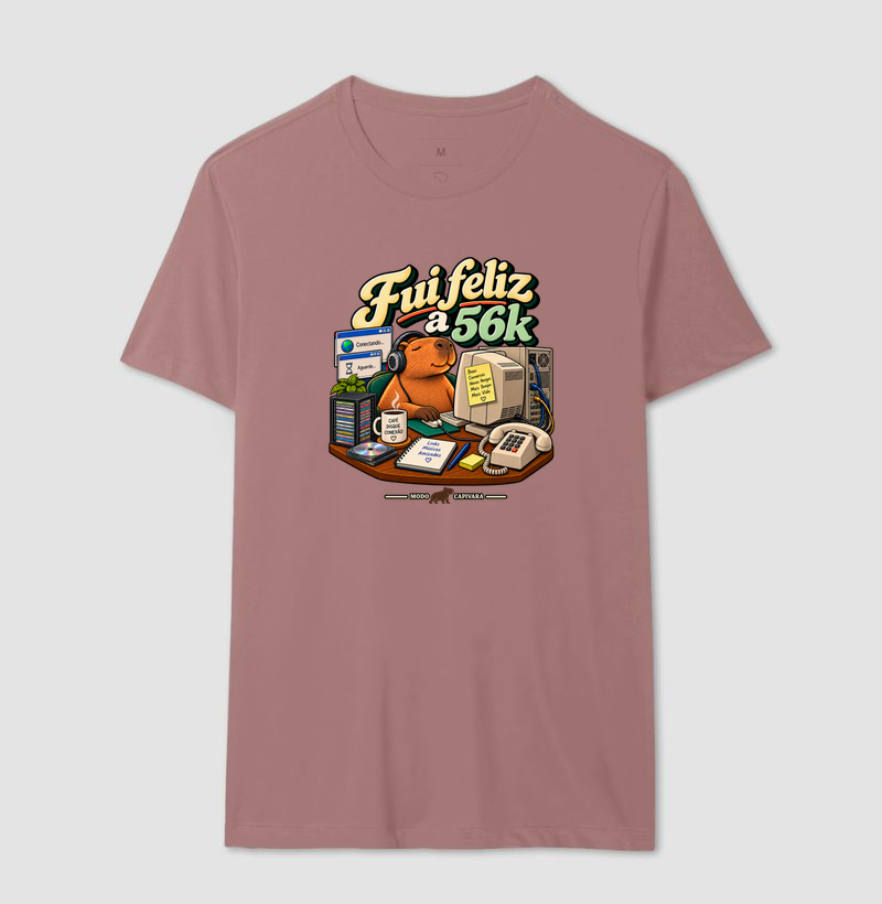 FUI FELIZ A 56K - Modo capivara - Camiseta - Imagem 16