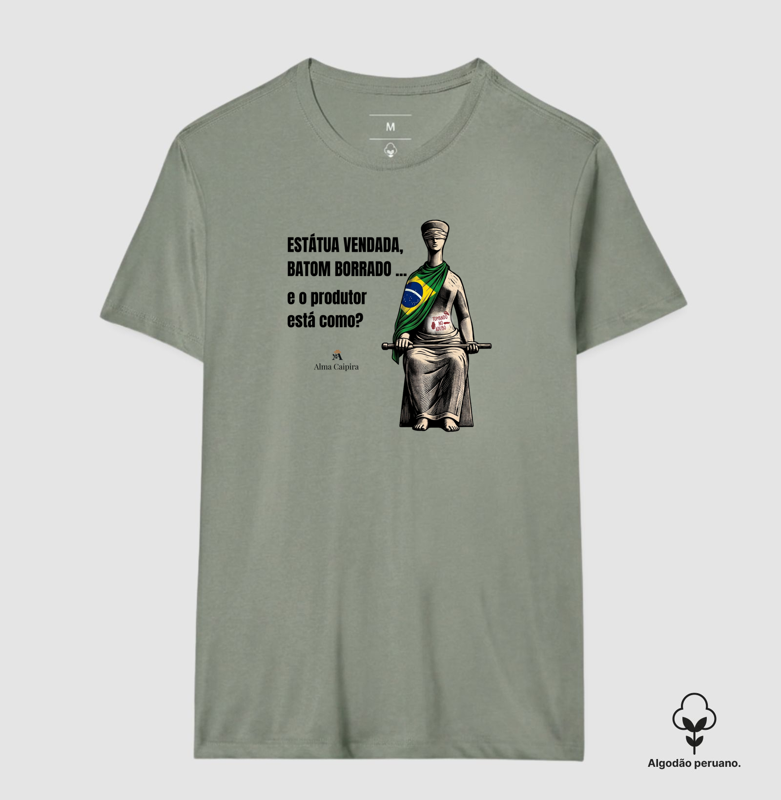 Estátua vendada, batom borrado, e o produtor está como? (tomando no adubo) - Imagem 9