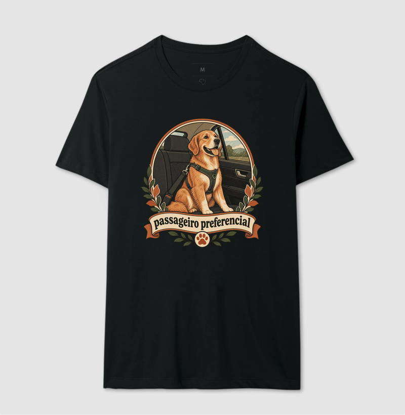 Camiseta Cachorro Carro "passageiro preferencial" | Pelo & Pano - Imagem 2