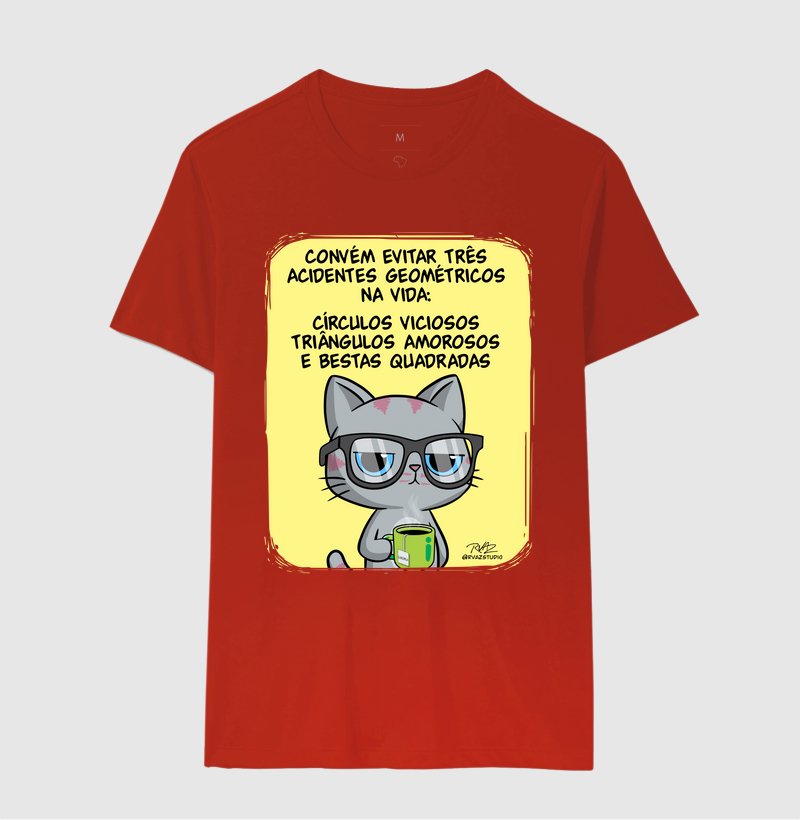 Camiseta Gato Sincero Geometria - Imagem 10