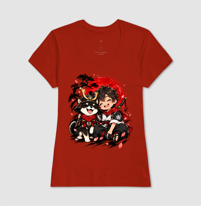 Pequeno Samurai & Shiba — Amigos de Honra (Preto) - Imagem 11