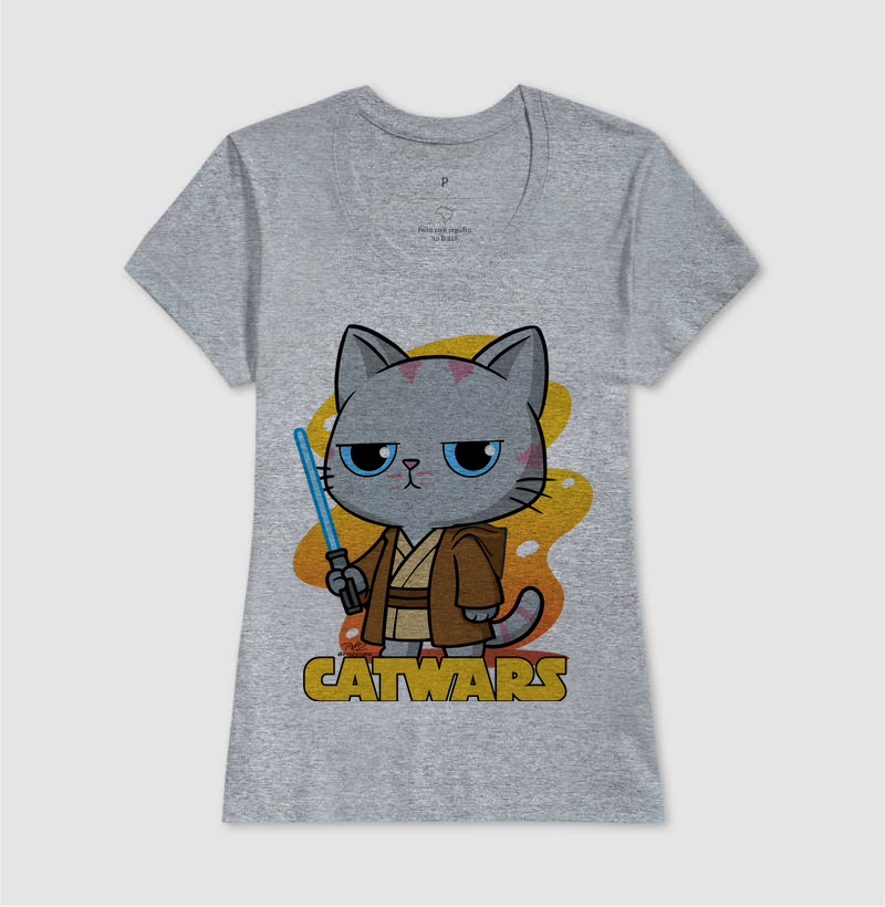 Camiseta Gato Sincero Jedi - Imagem 9