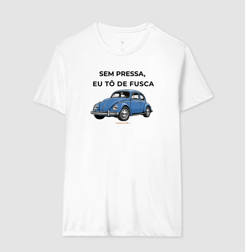 Sem pressa, eu tô de fusca - Azul médio acinzentado - Imagem 4