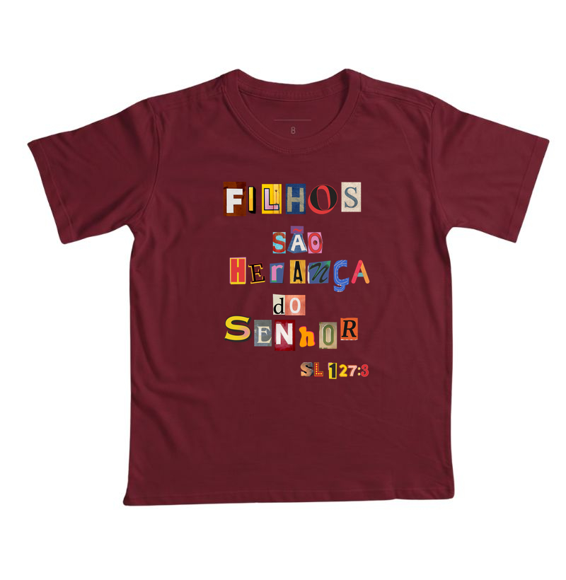 Camiseta Infantil Cristã Filhos São Herança - Imagem 7