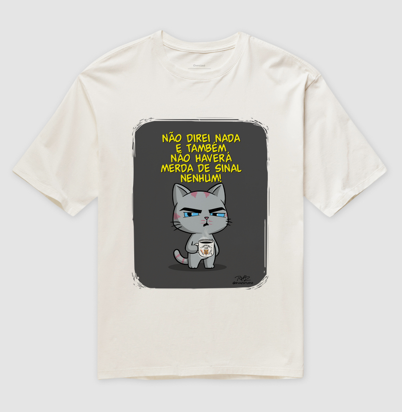 Camiseta Gato Sincero Sinal Nenhum - Imagem 4