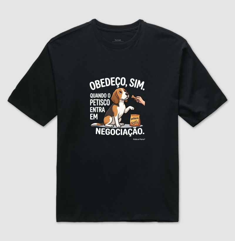 CAMISETA OVERSIZED BORDER COLLIE OBEDEÇO - Imagem 2
