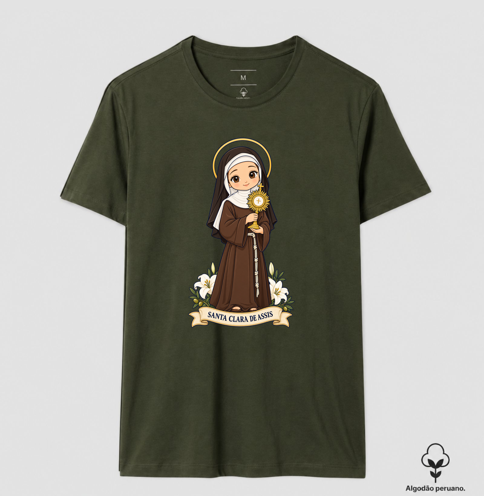 Santa Clara de Assis estilo chibi - Imagem 3