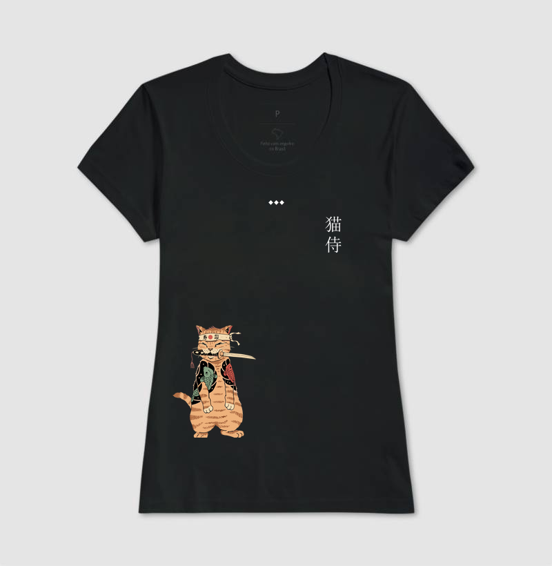 Camiseta Neko Samurai - Imagem 3