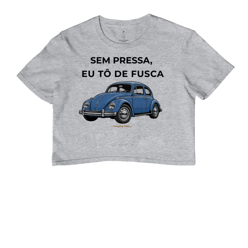 Sem pressa, eu tô de fusca - Azul médio acinzentado - Imagem 6