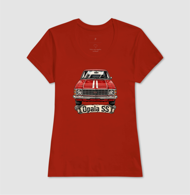 Opala SS - Vermelho com Faixas Brancas - Chevrolet Clássico Vintage - Imagem 9