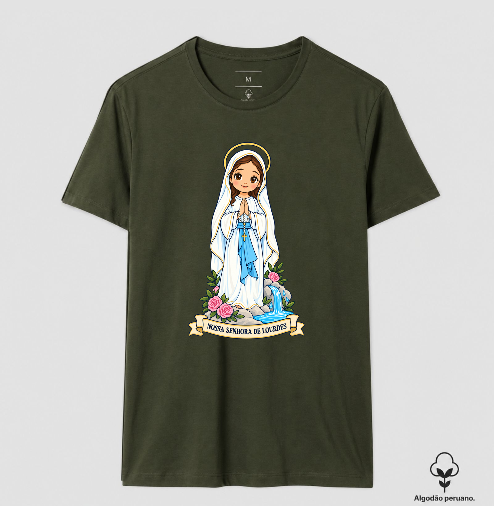 Nossa Senhora de Lourdes estilo chibi - Imagem 2