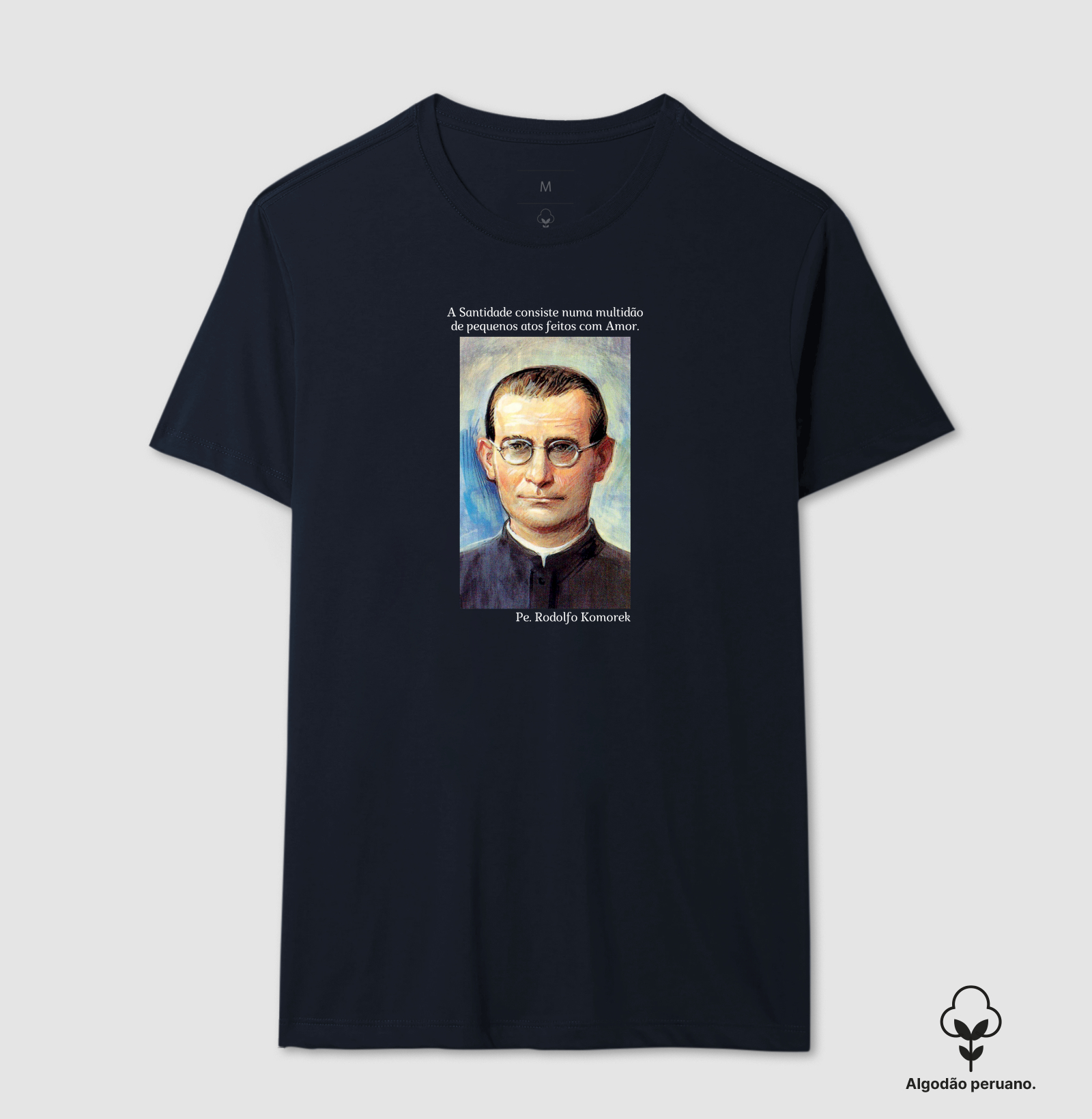Camiseta Algodão Peruano Pe. Rodolfo Komorek - Imagem 5
