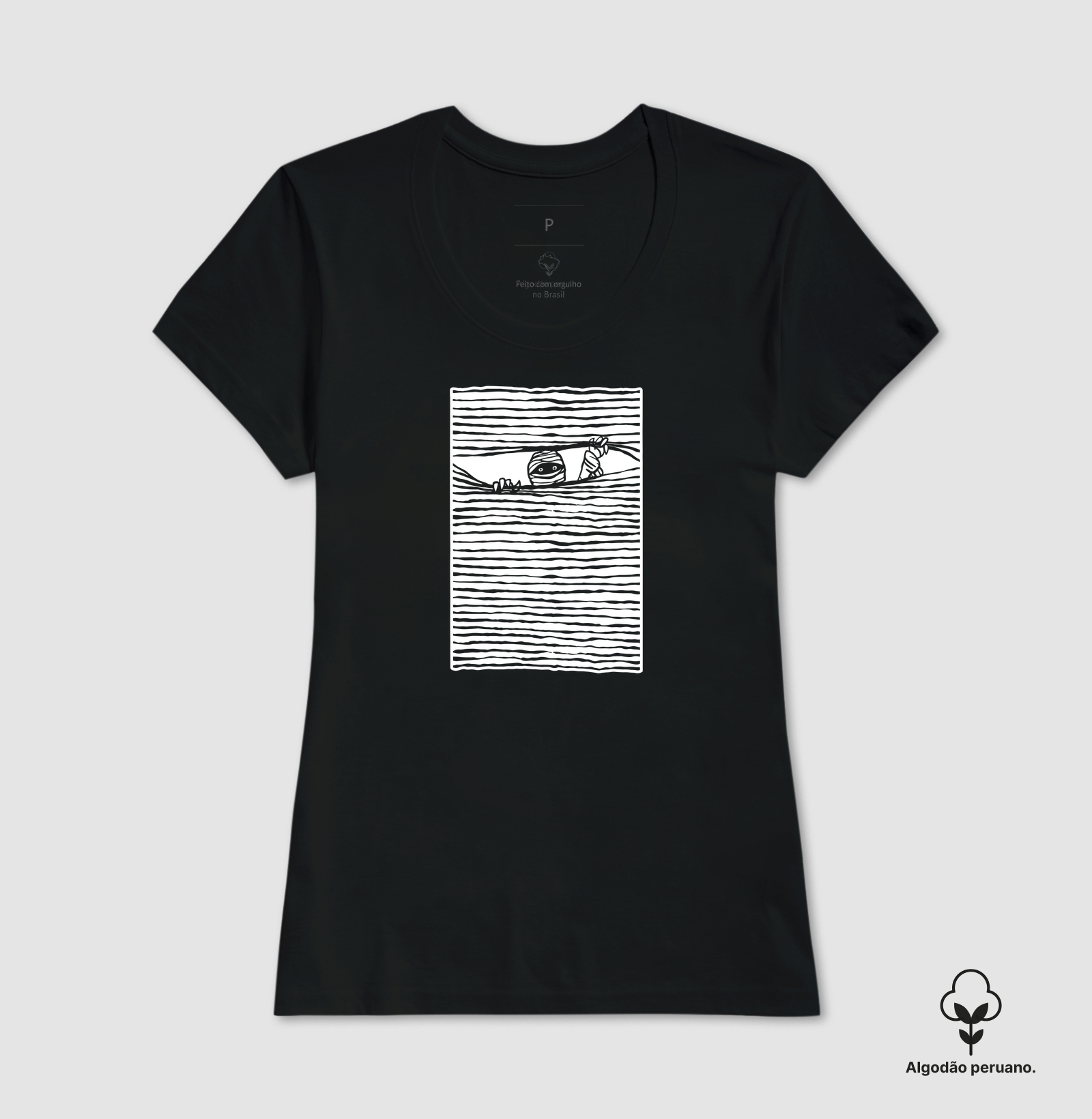 Camiseta Algodão Peruano Algo na Escuridão - Imagem 2