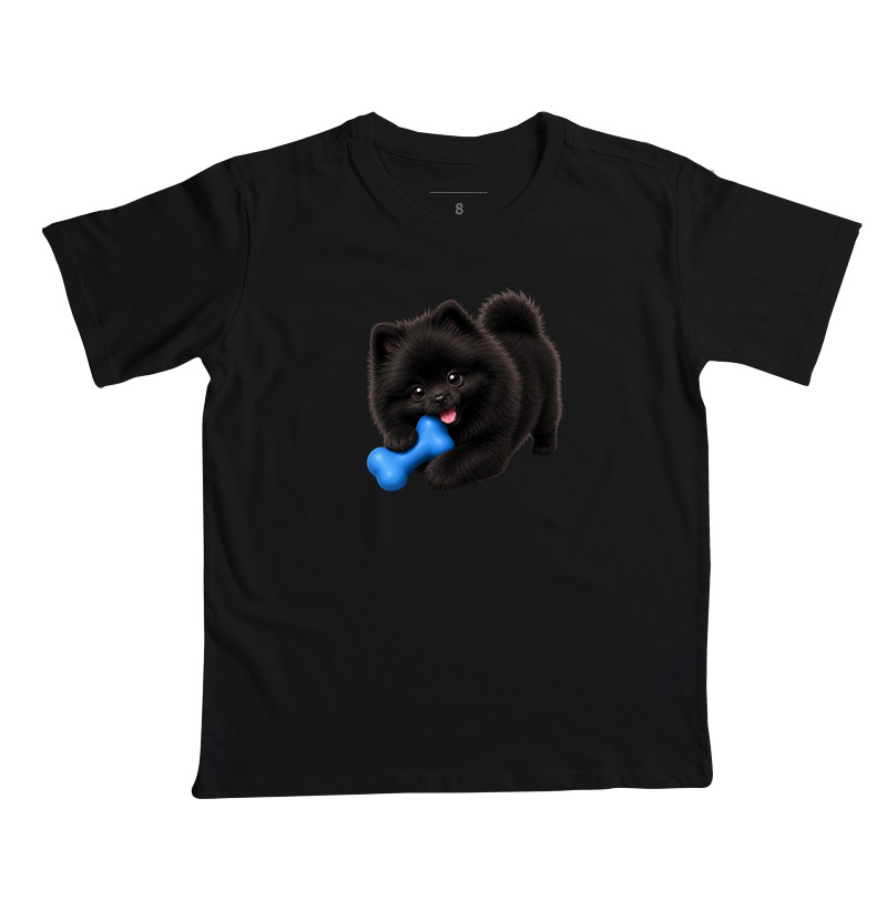 Pomerânia (Spitz Alemão) Preto - Desenho Animado - Imagem 6