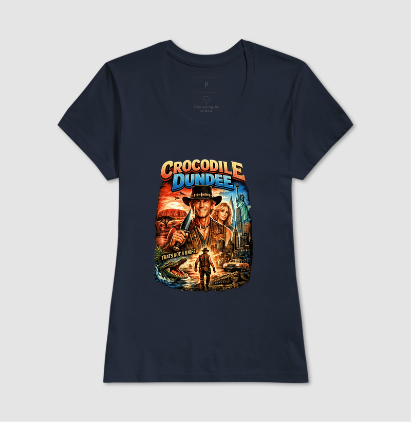 Camiseta Crocodilo Dundee Knife - Imagem 7