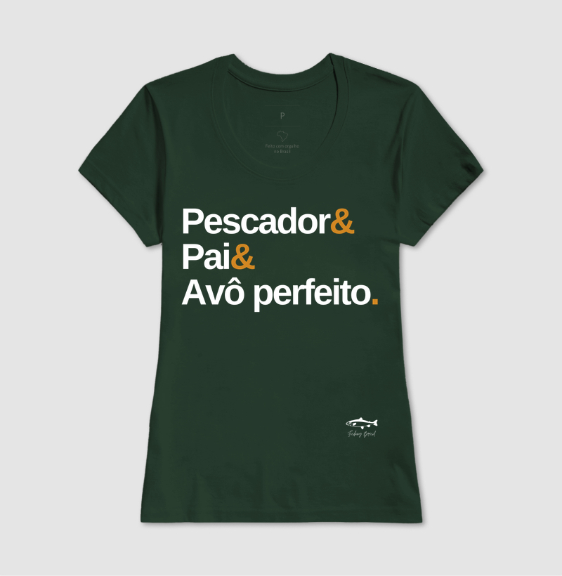 PESCADOR E PAI E AVÔ PERFEITO ( Algodão peruano) - Imagem 11