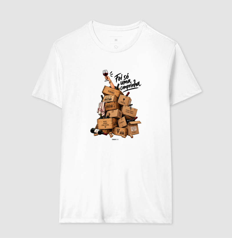 Camiseta “Mais Vinho Por Favor” – Wine Lifestyle Premium - Imagem 4