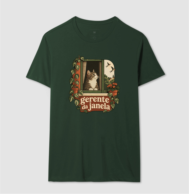 Camiseta Gato Janela "gerente da janela" | Pelo & Pano - Imagem 12