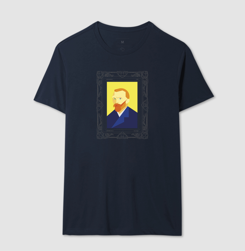 Camiseta Selbstbildnis - Vincent Van Gogh - Edição Moldura - Imagem 6