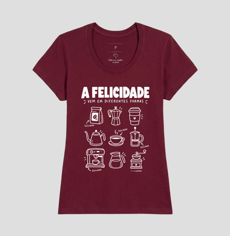 Camiseta A Felicidade Vem em Diferentes Formas - Imagem 19