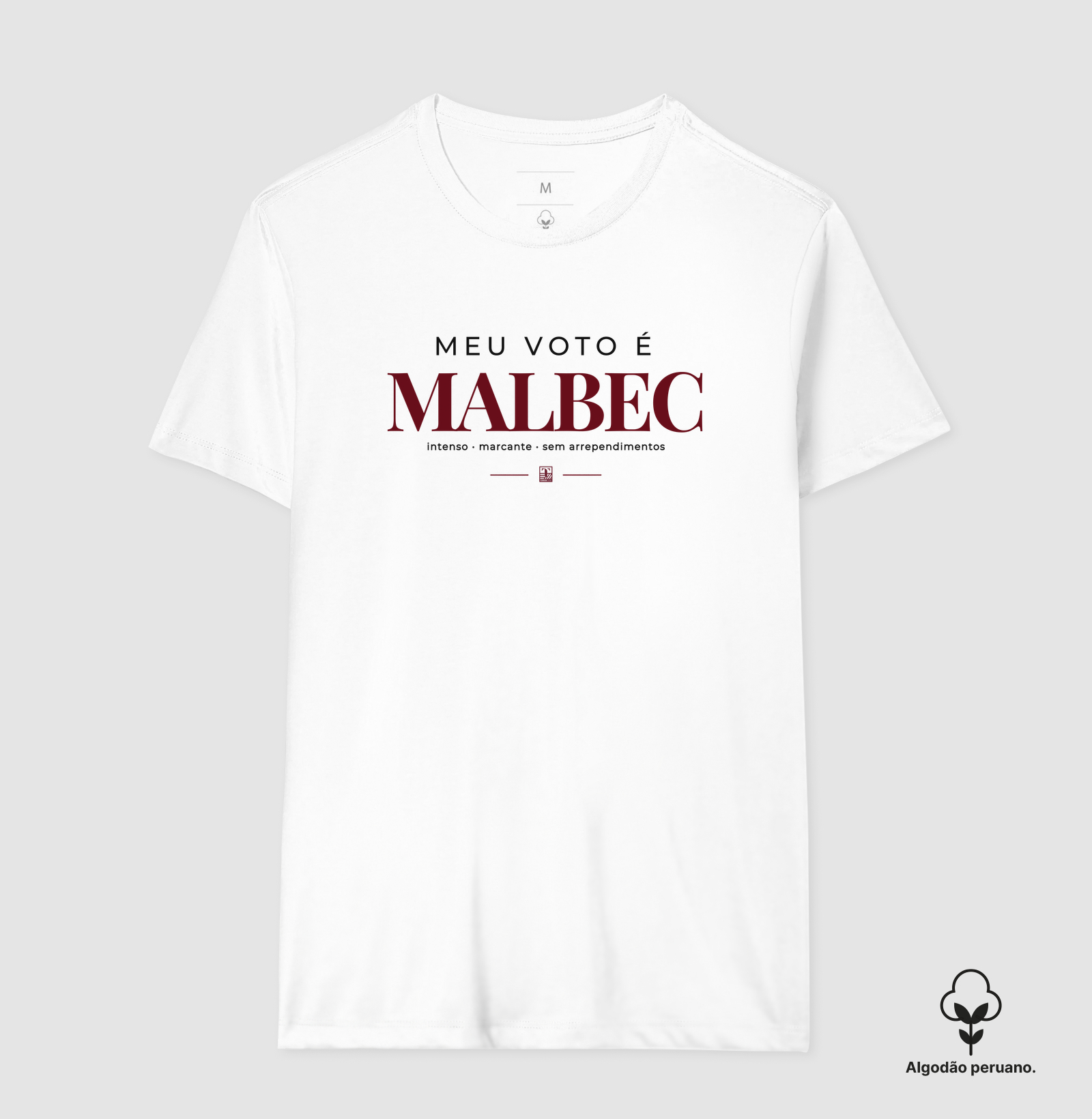 Camiseta “Meu Voto é Malbec” – Minimal Wine - Imagem 2