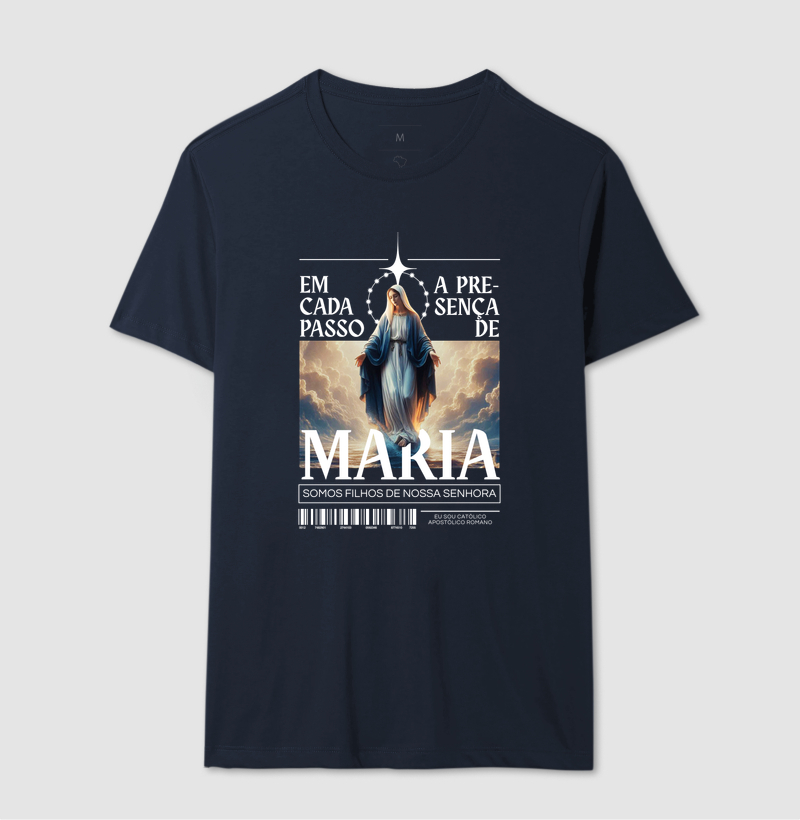 Camiseta Em Cada Passo A Presença de Maria - Imagem 6