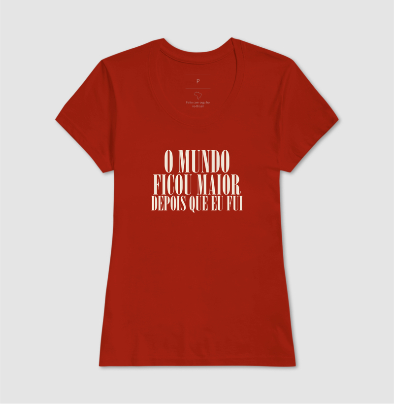 Camiseta O Mundo Ficou Maior - Imagem 7
