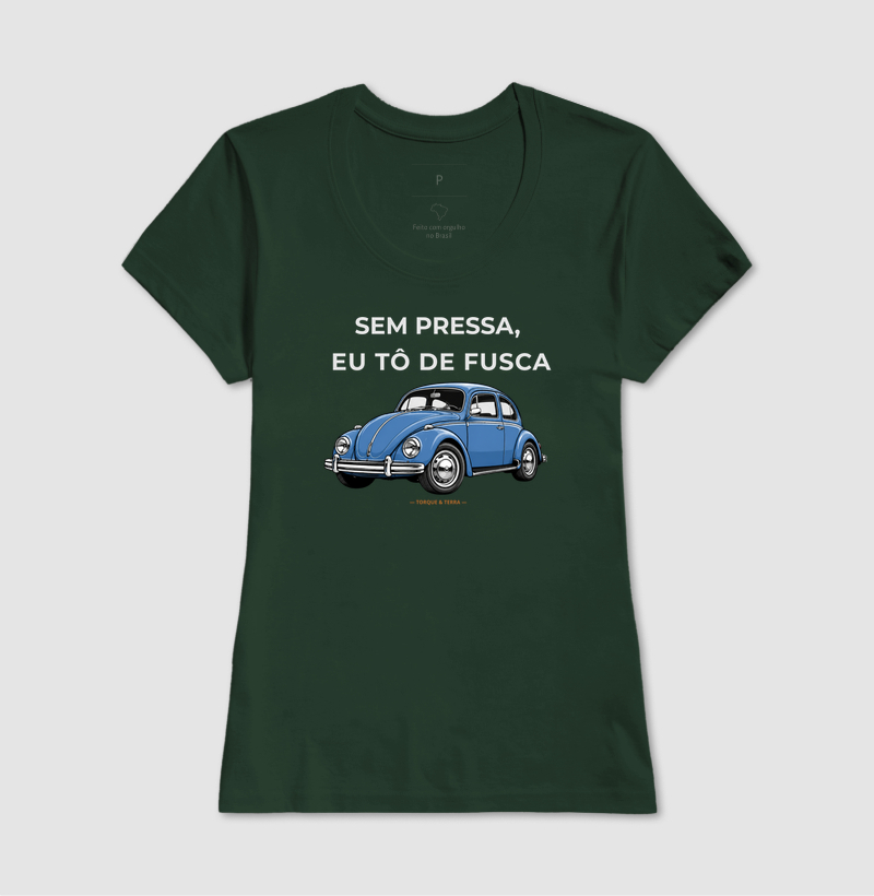 Sem pressa, eu tô de fusca - Azul médio acinzentado - Imagem 11