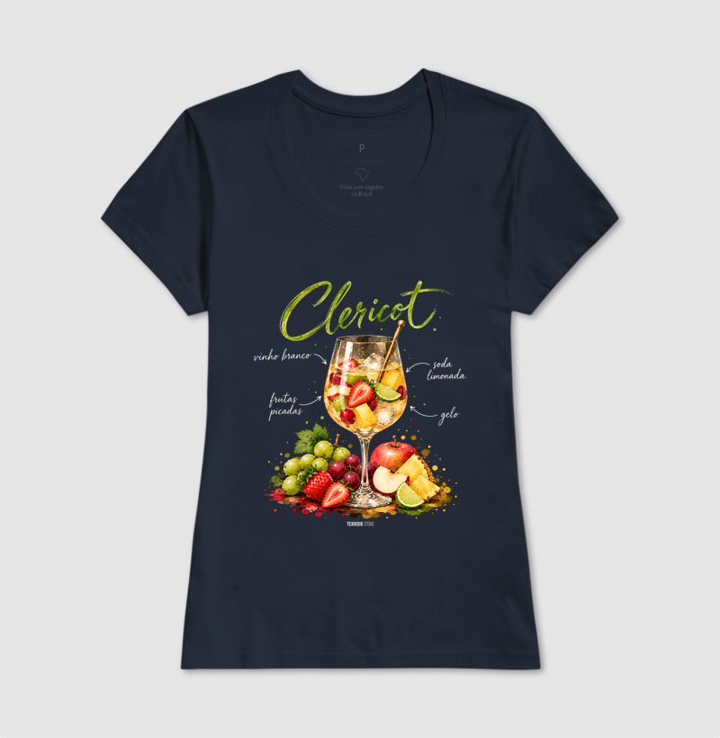 Camiseta Clericot – Drink com Vinho Branco e Frutas - Imagem 7
