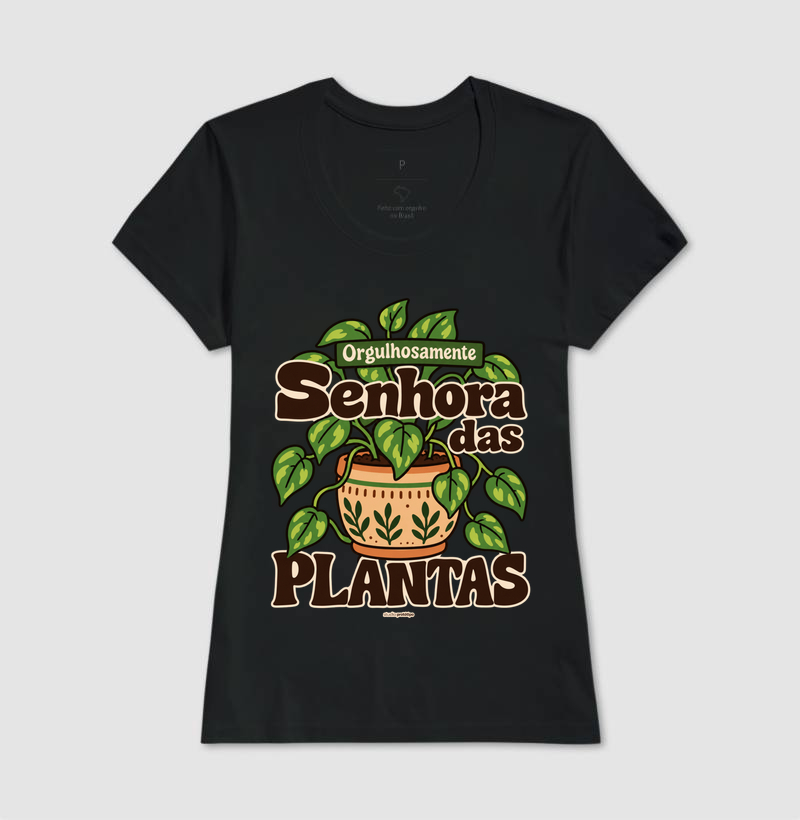 Camiseta Orgulhosamente Senhora das Plantas - Imagem 3