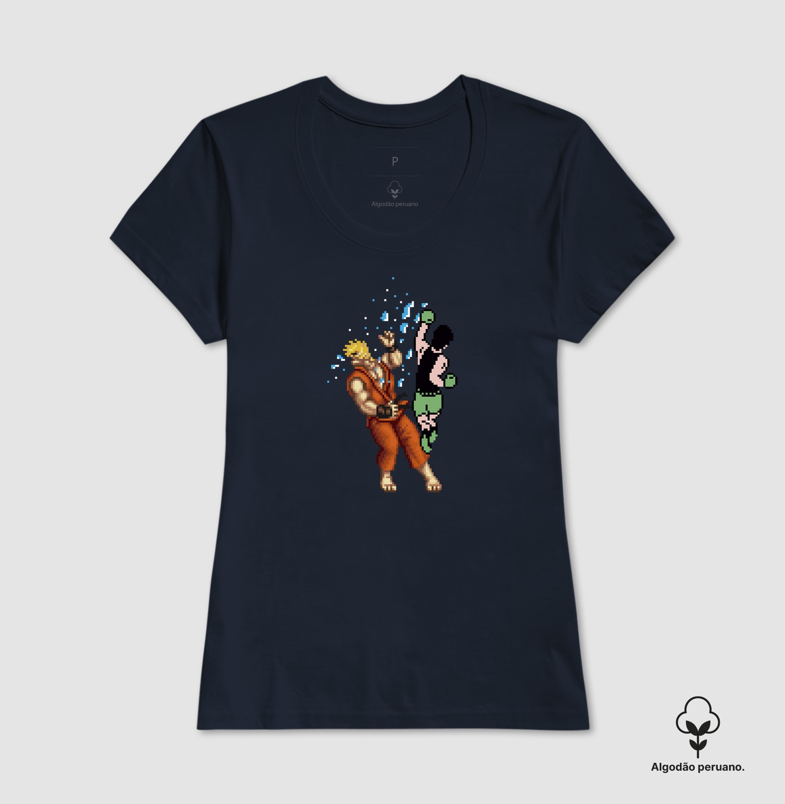 Camiseta Algodão Peruano Luta de Pixel - Ken - Imagem 7