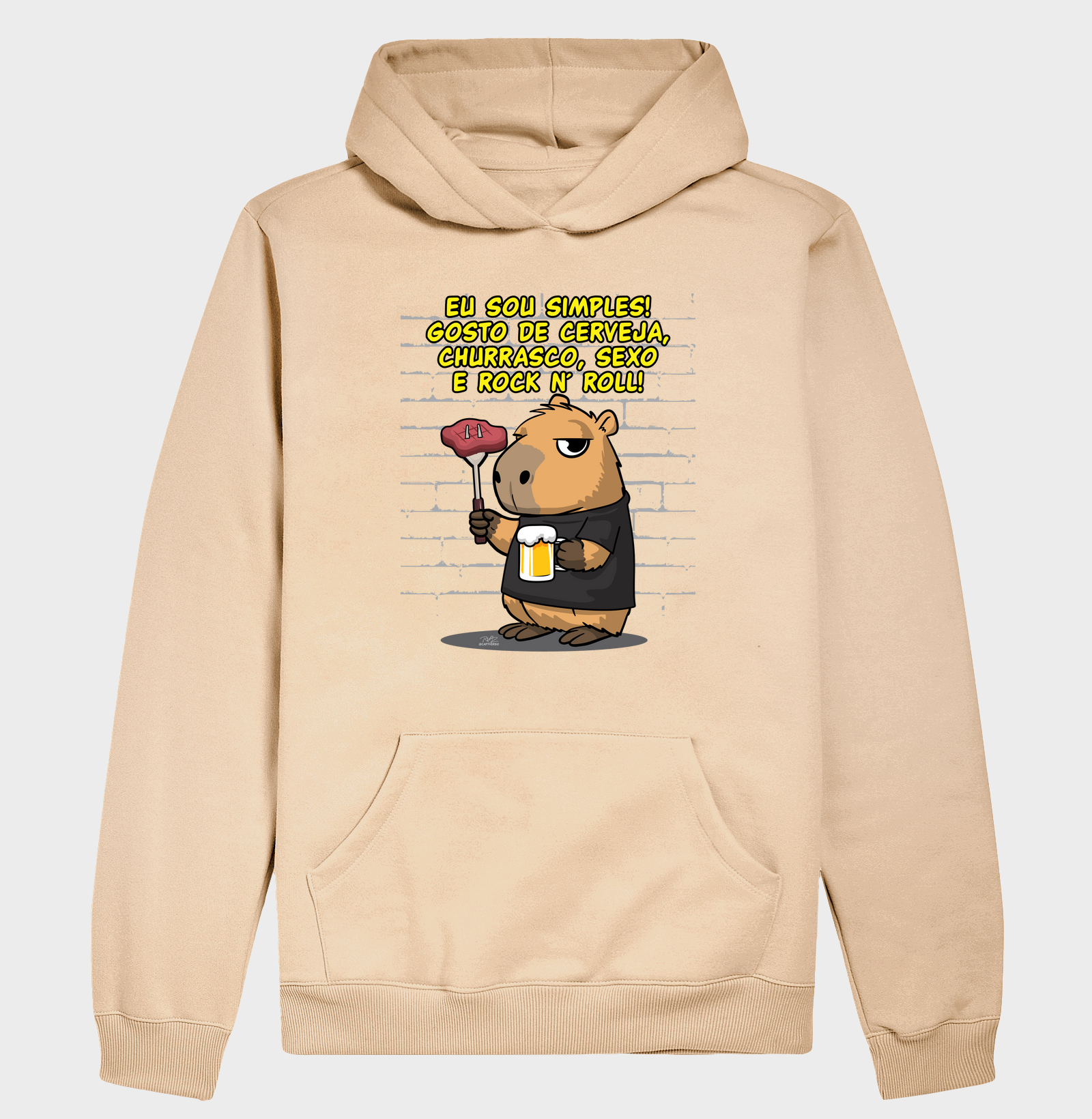 Camiseta Capivara rock simples - Imagem 5