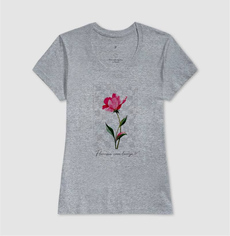 Camiseta Floresça com Leveza - Imagem 9