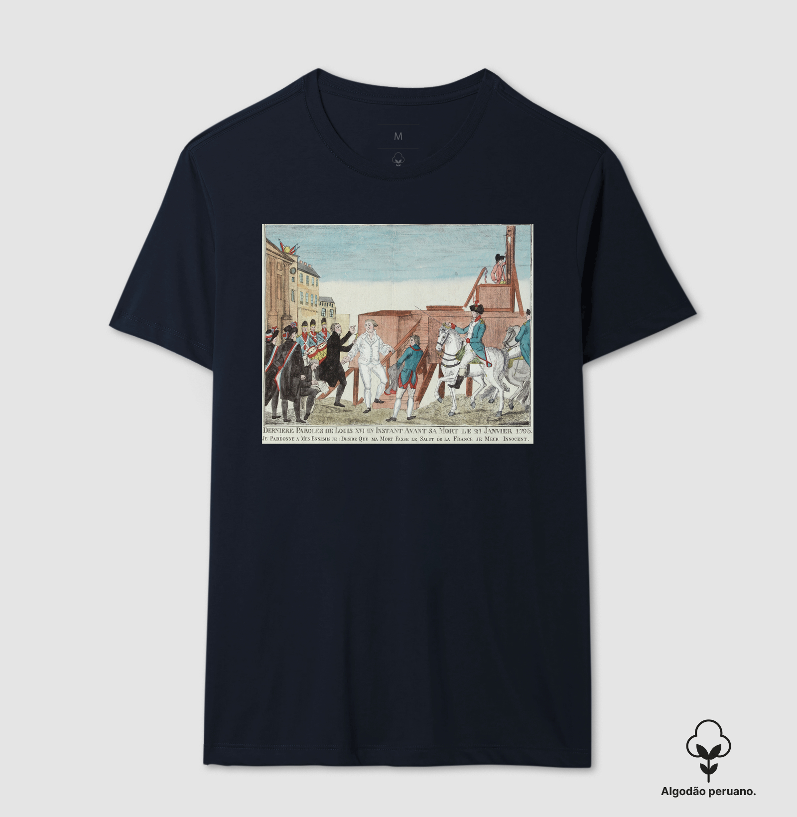Camiseta Algodão Peruano As últimas palavras do rei Luís XVI - Imagem 5