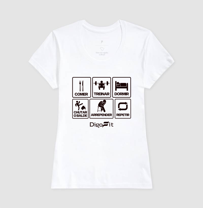 CAMISETA ACADEMIA CHUTANDO O BALDE - Imagem 5