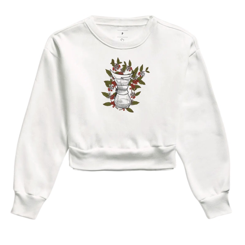 Cafeeiro no Chemex Moletom Cropped