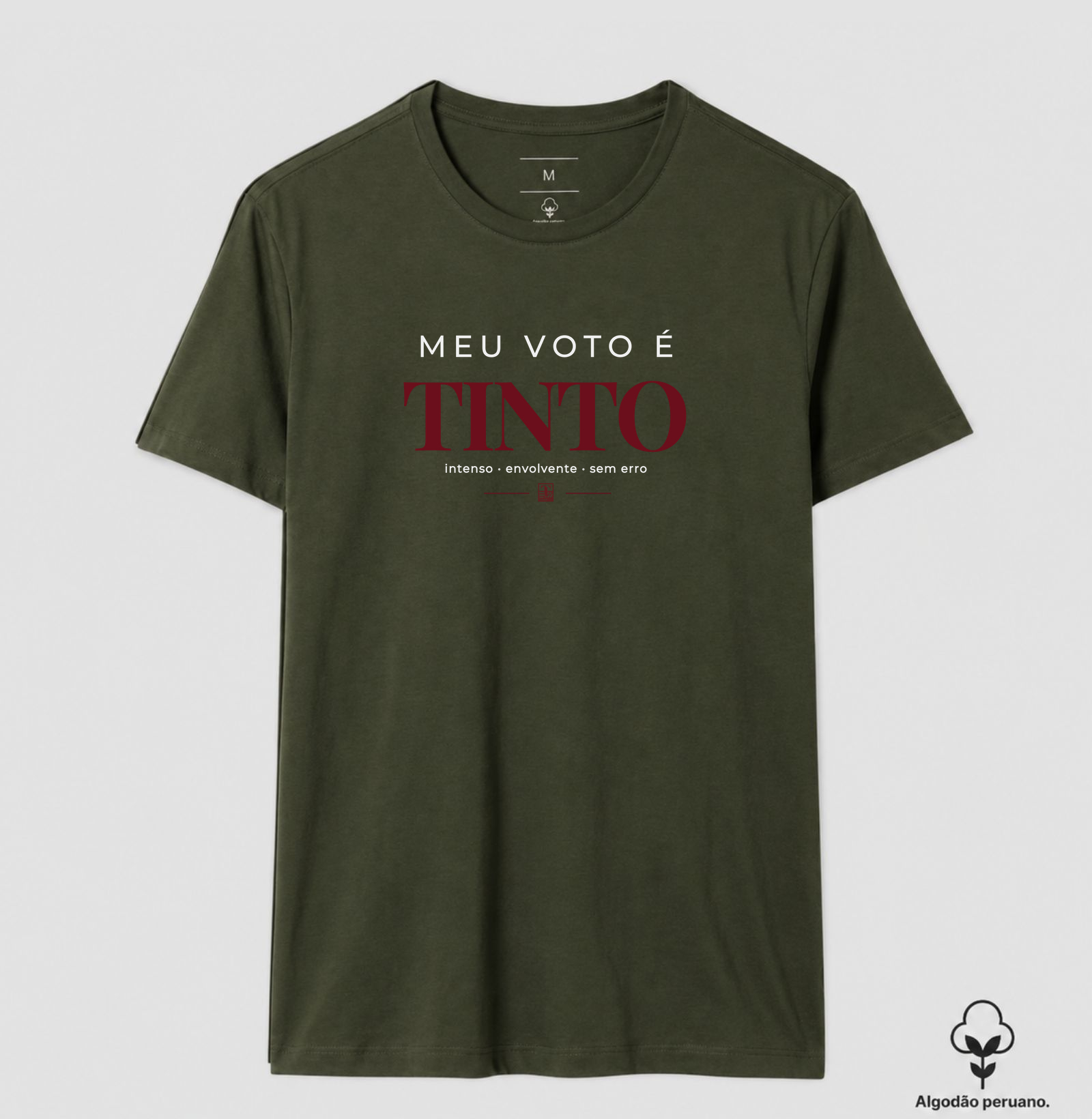 Camiseta Meu Voto é Tinto – Camiseta para Amantes de Vinho - Imagem 7