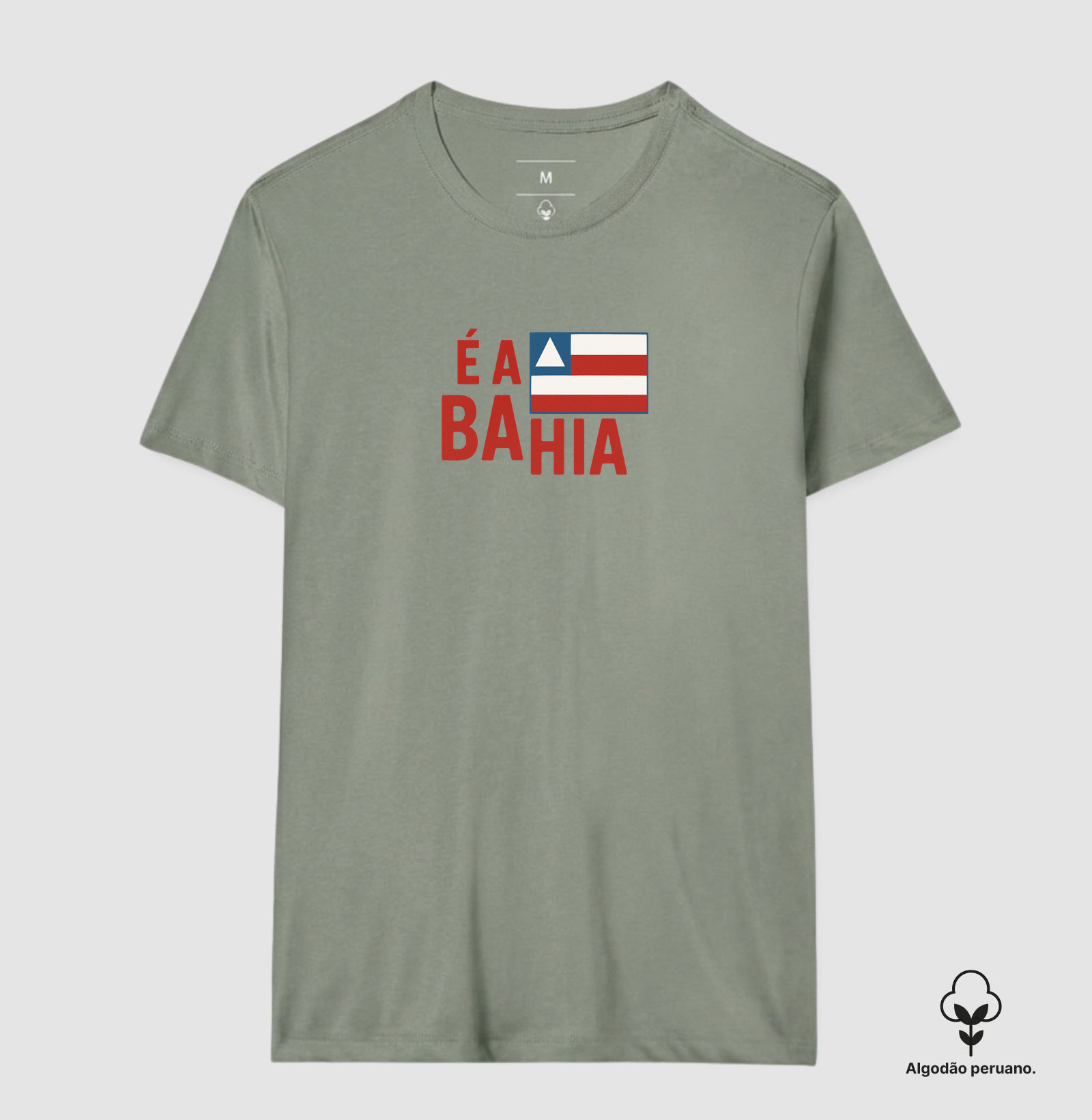 Camiseta É a Bahia. Coleção Baianês. Masculina e Feminina. Algodão Peurano - Imagem 9