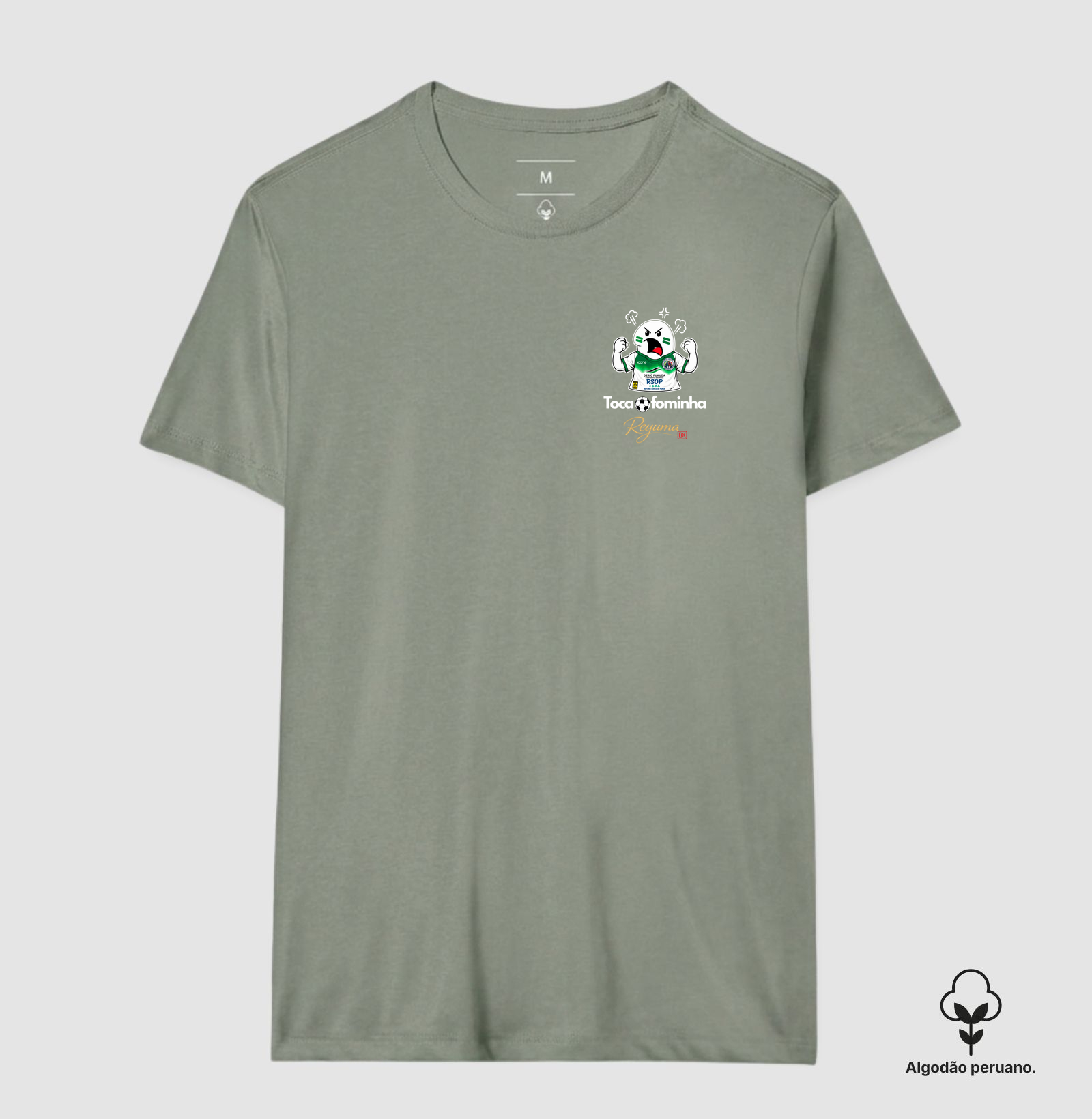 Camiseta Masculina, Feminina, Babylook e Unissex de Algodão Peruano Futebol "Fominha"  - Imagem 2