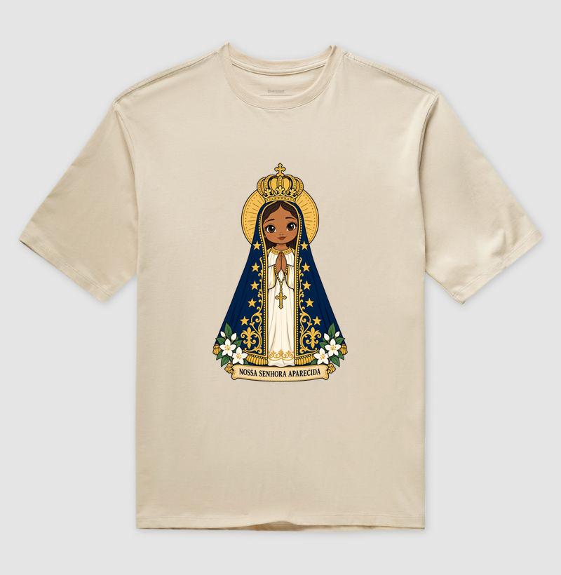 Nossa Senhora Aparecida estilo chibi - Imagem 3