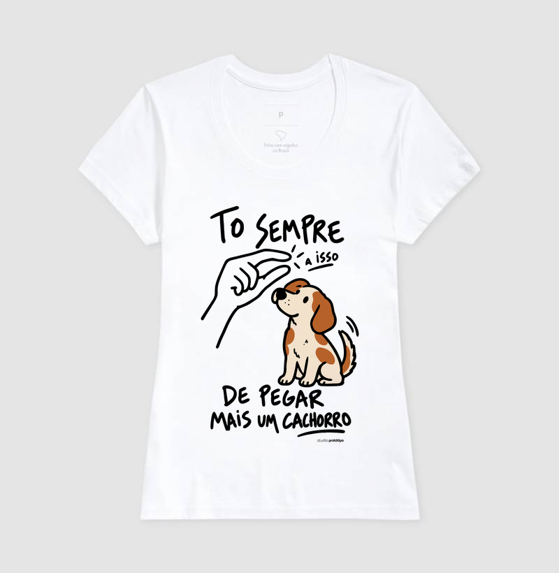Camiseta Tô Sempre a Isso de Pegar Mais um Cachorro - Imagem 5