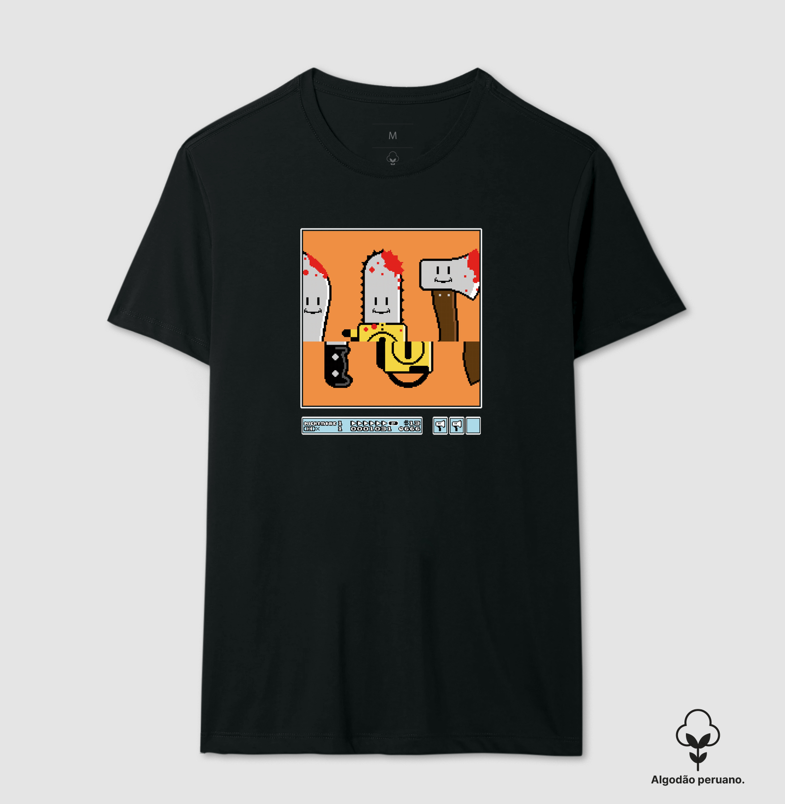 Camiseta Algodão Peruano Roleta Sangrenta - Imagem 2