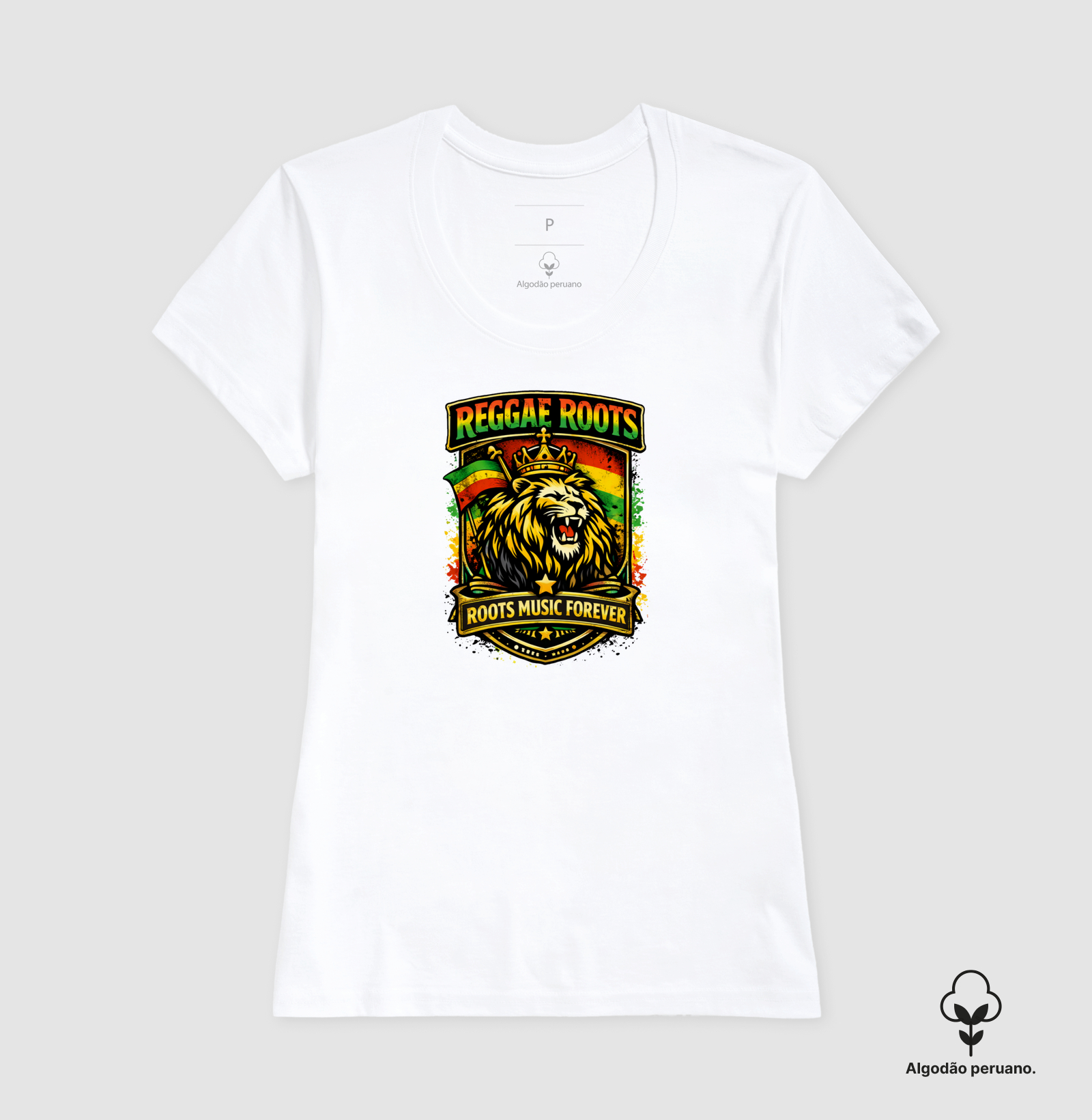 Camiseta Roots Music Forever.  Coleção Reggae Music. Masculina e Feminina. Algodão Peruano. - Imagem 8