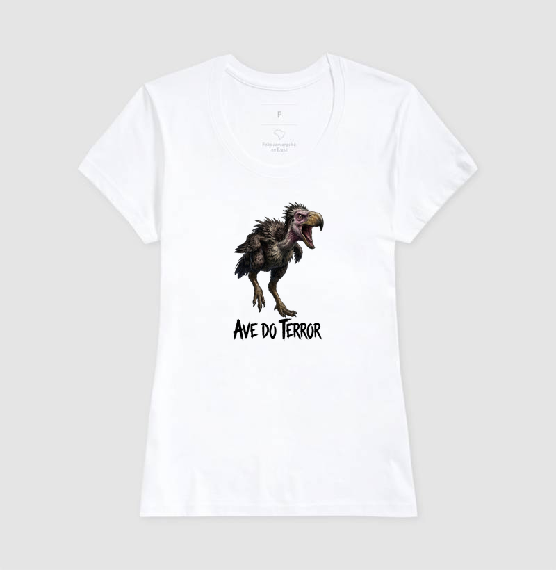  Camiseta Dinossauro Ave Terror Ataque Algodão Premium Dinoloco  - Imagem 3